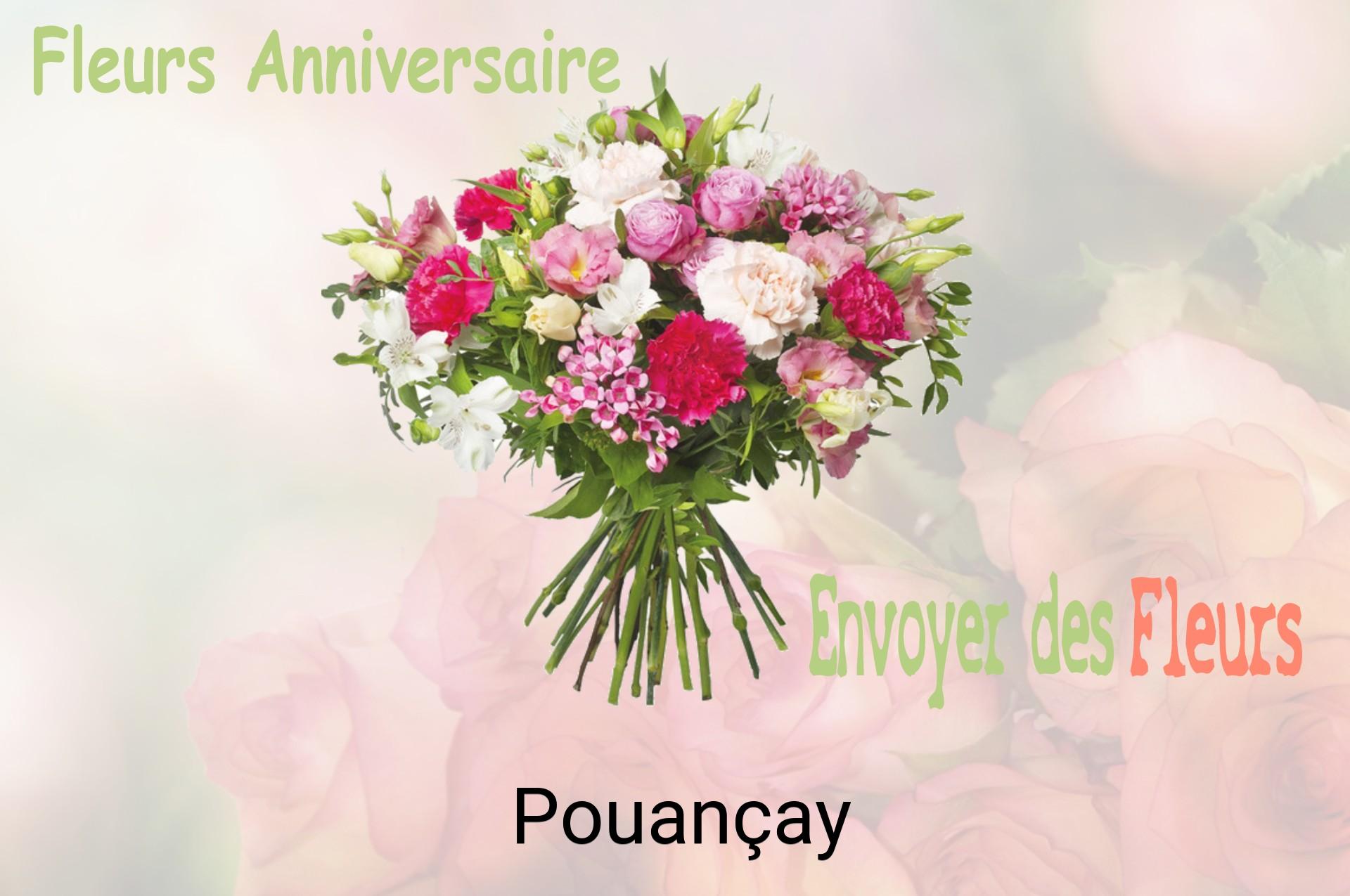 Bouquet de fleurs d’anniversaire livré à Pouançay